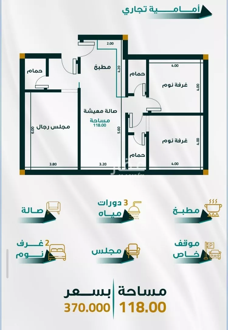 شقة للبيع في حي الفيحاء, مدينة جدة, منطقة مكة المكرمة