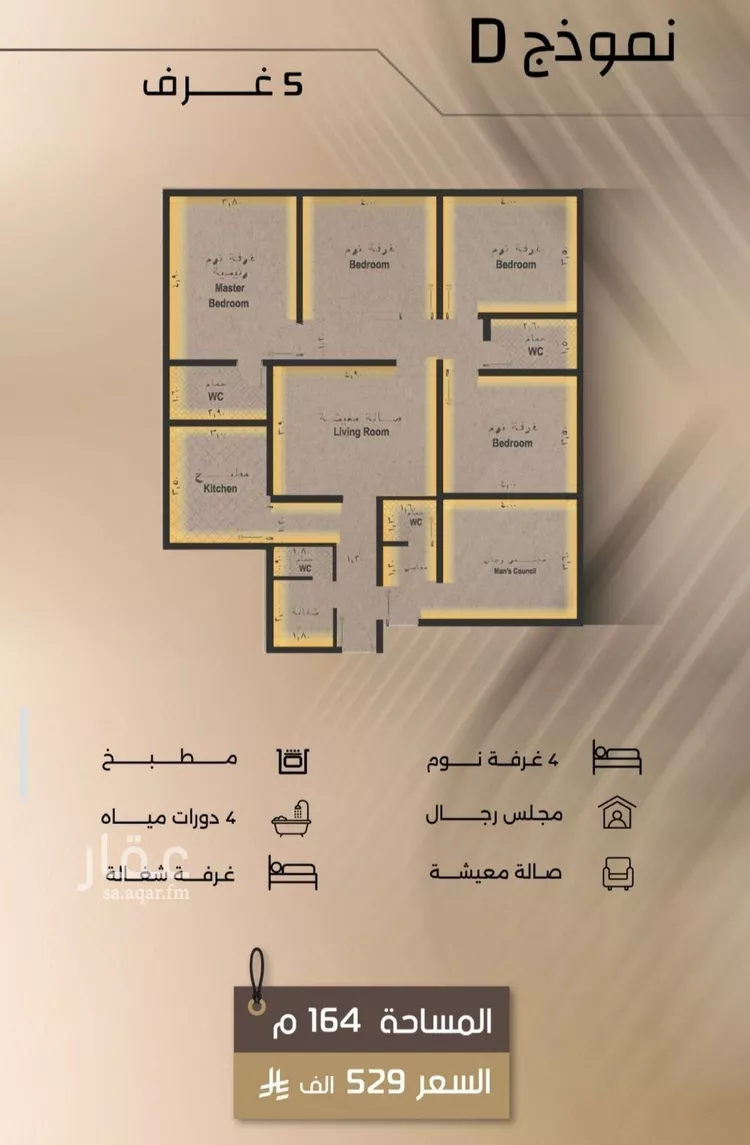 شقة للبيع في شارع زيد بن قيس, حي الفيصلية, مدينة جدة, منطقة مكة المكرمة