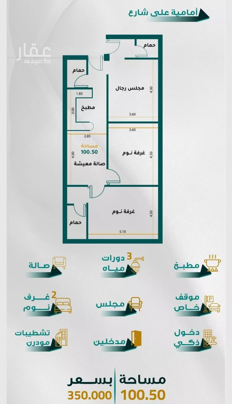 شقة للبيع في شارع غير مسمى, حي الروابي, مدينة جدة, منطقة مكة المكرمة