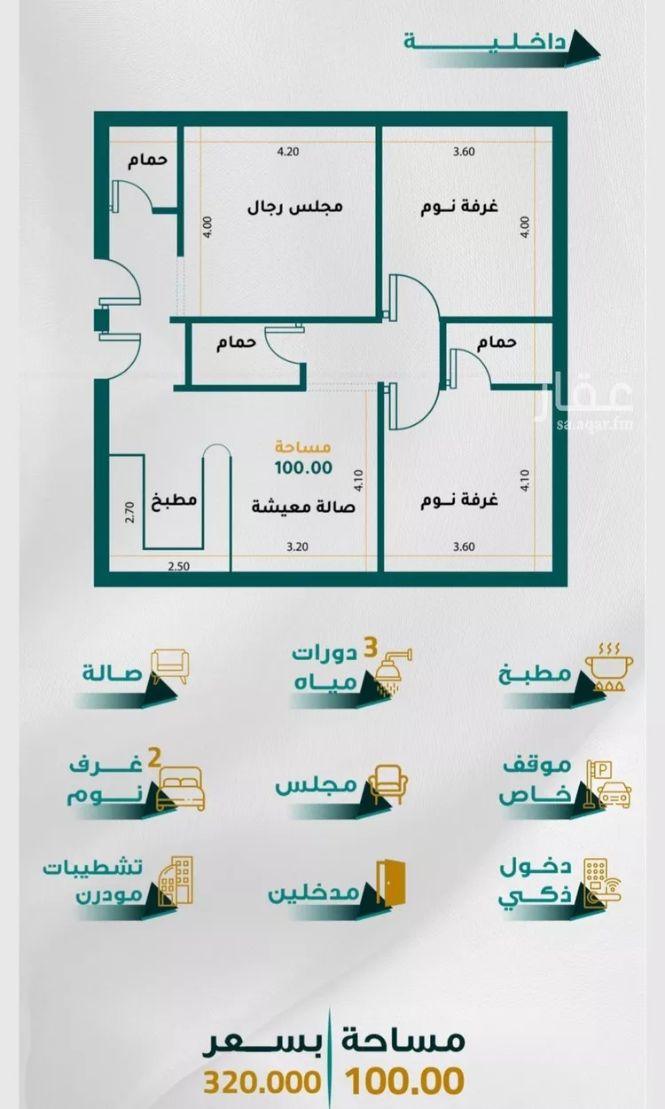 شقة للبيع في شارع غير مسمى, حي الروابي, مدينة جدة, منطقة مكة المكرمة