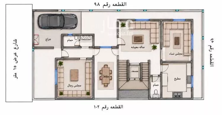 فيلا للبيع في حي الظرفة, مدينة خميس مشيط, منطقة عسير صورة 5