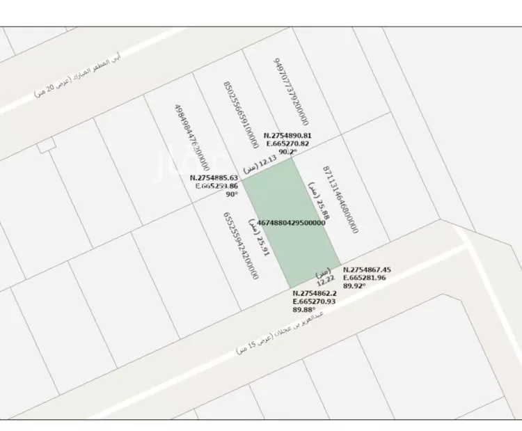 أرض للبيع في شارع عيسى بن علي الكحال, حي النرجس, مدينة الرياض, منطقة الرياض صورة 2