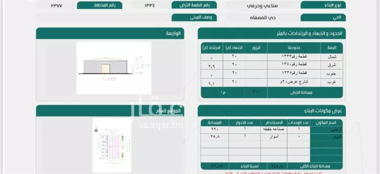 أرض للبيع في حي المصفاة, مدينة الرياض, منطقة الرياض صورة 2