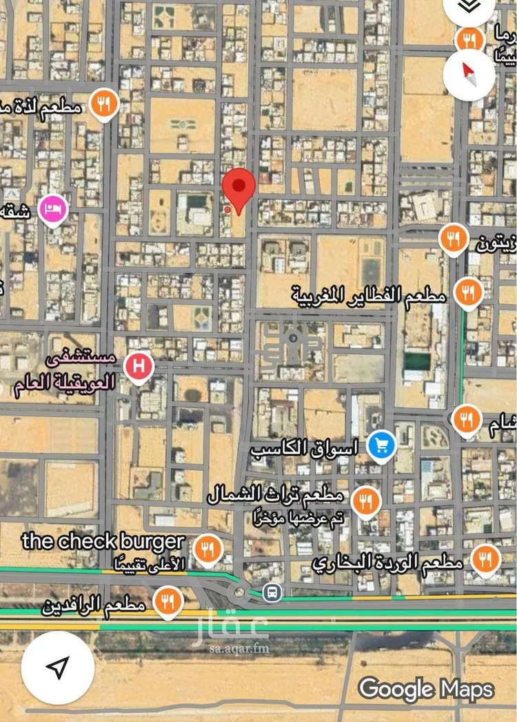 أرض للبيع في شارع الامير سلطان بن عبد العزيز, حي الخليج, مدينة العويقيلة, منطقة الحدود الشماليه 1 صورة