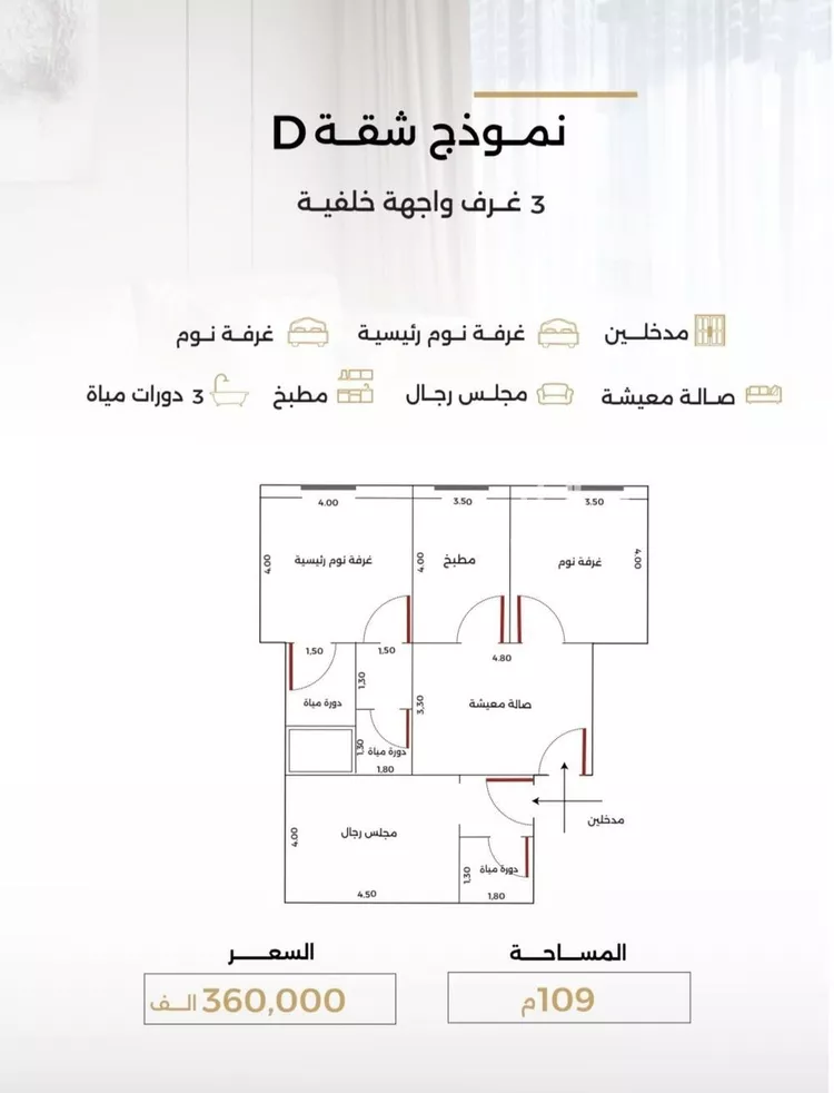 شقة للبيع في شارع الناصر بن الأحمر, حي الصفاء, مدينة جدة, منطقة مكة المكرمة