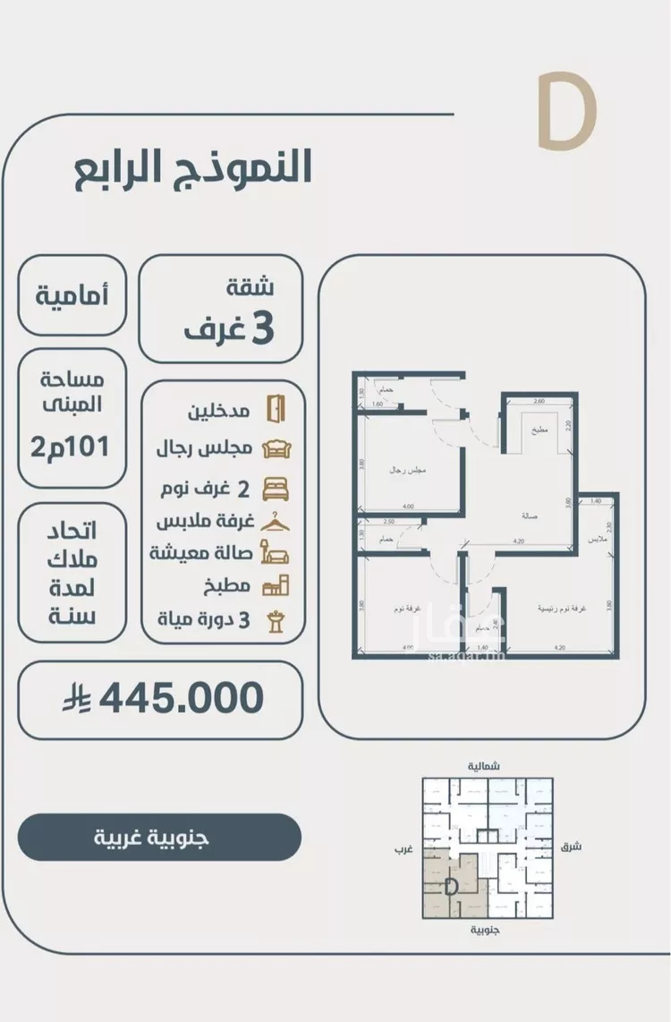 شقة للبيع في شارع ابو مصعب الاسدي, حي النعيم, مدينة جدة, منطقة مكة المكرمة صورة 5
