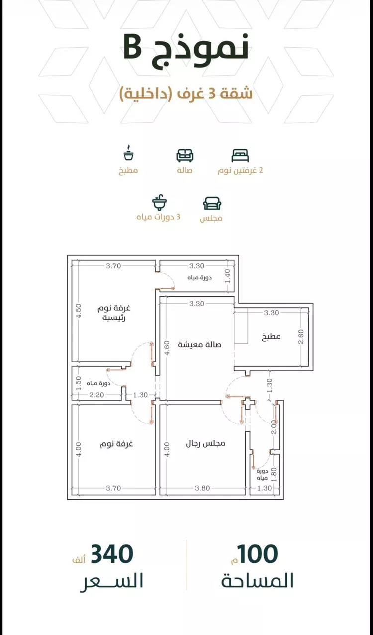 شقة للبيع في شارع الخليفة المأمون, حي الربوة, مدينة جدة, منطقة مكة المكرمة صورة 5