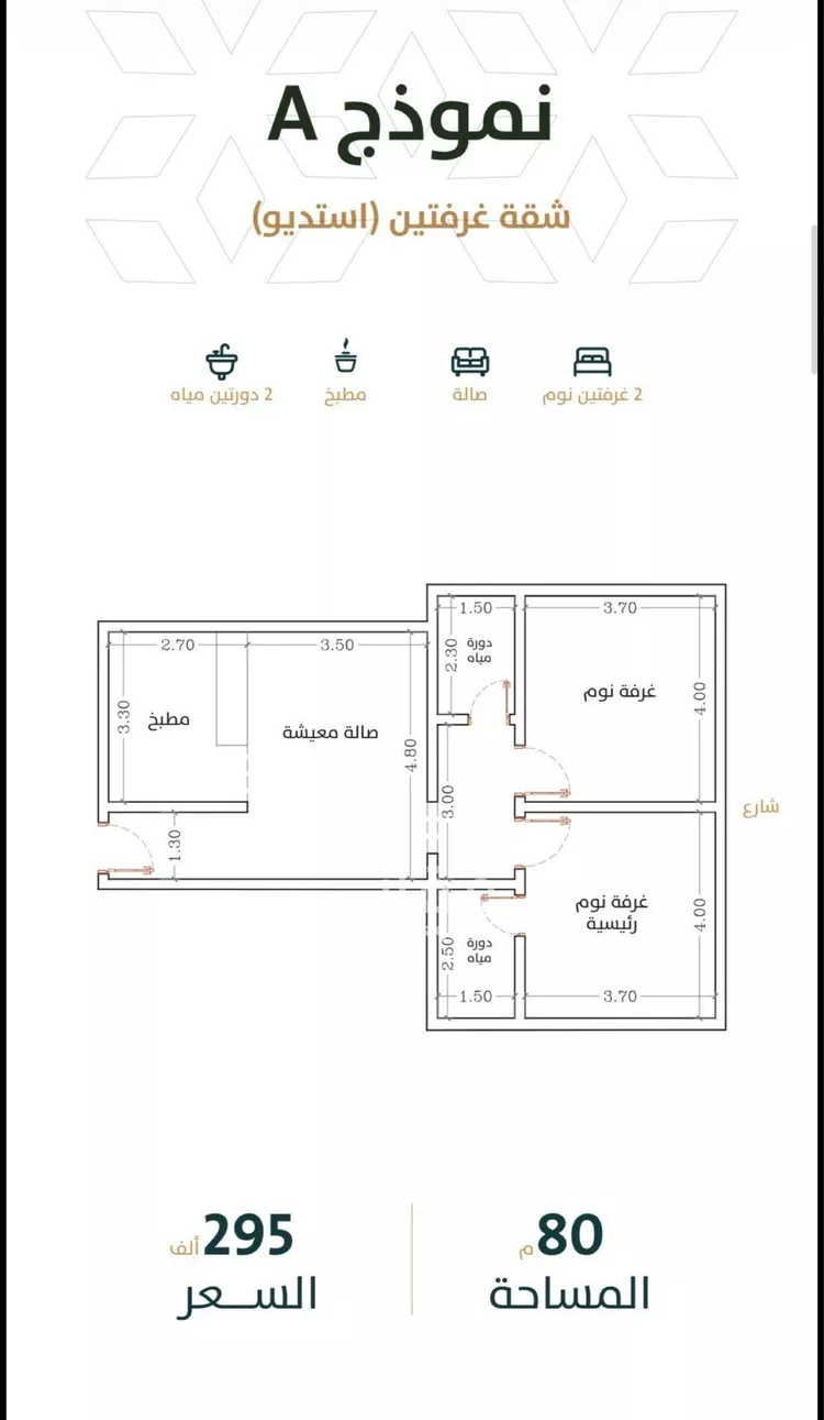 شقة للبيع في شارع الخليفة المأمون, حي الربوة, مدينة جدة, منطقة مكة المكرمة صورة 3