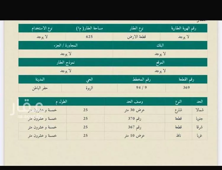 Land for Sale in Hafr Al Batin Ar Rabwah 6