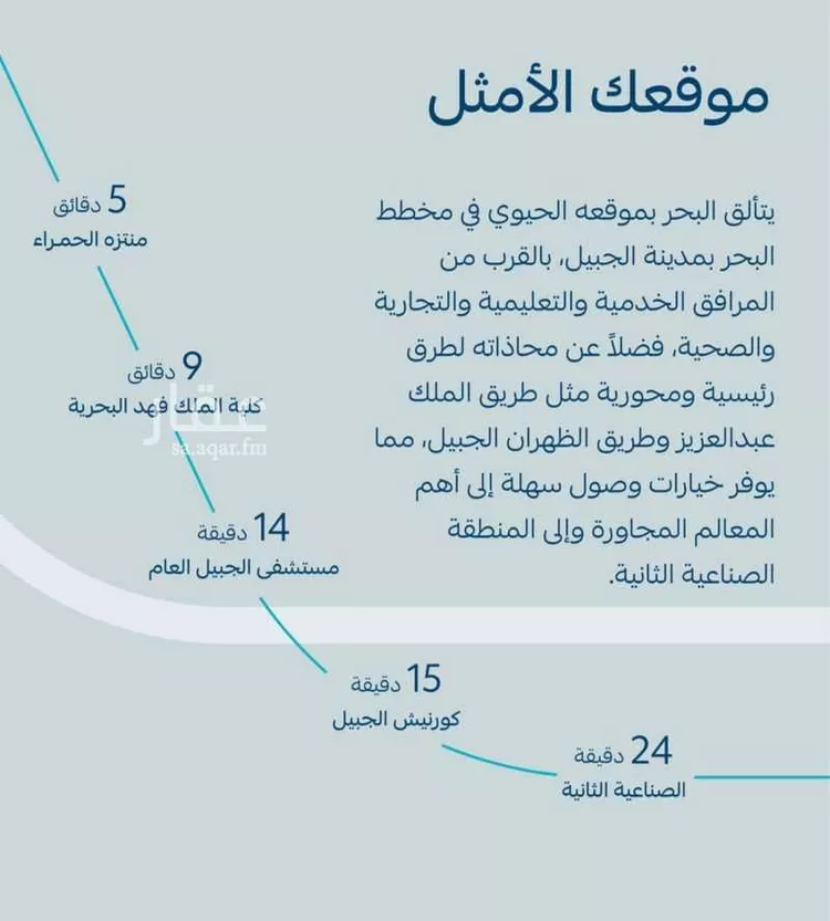 أرض للبيع في شارع البحر 811, حي البحر, مدينة الجبيل, المنطقة الشرقية صورة 3