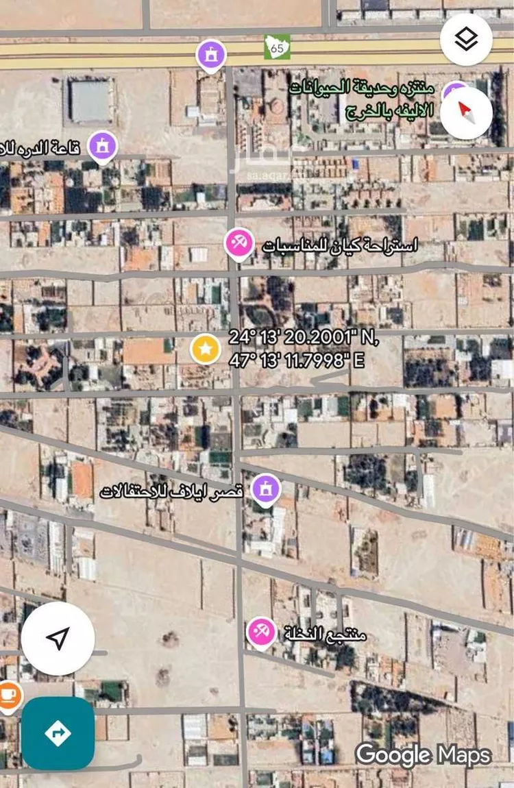 أرض للبيع في شارع جعيل ابن سراقة الغفاري, حي العفجه, مدينة الخرج, منطقة الرياض