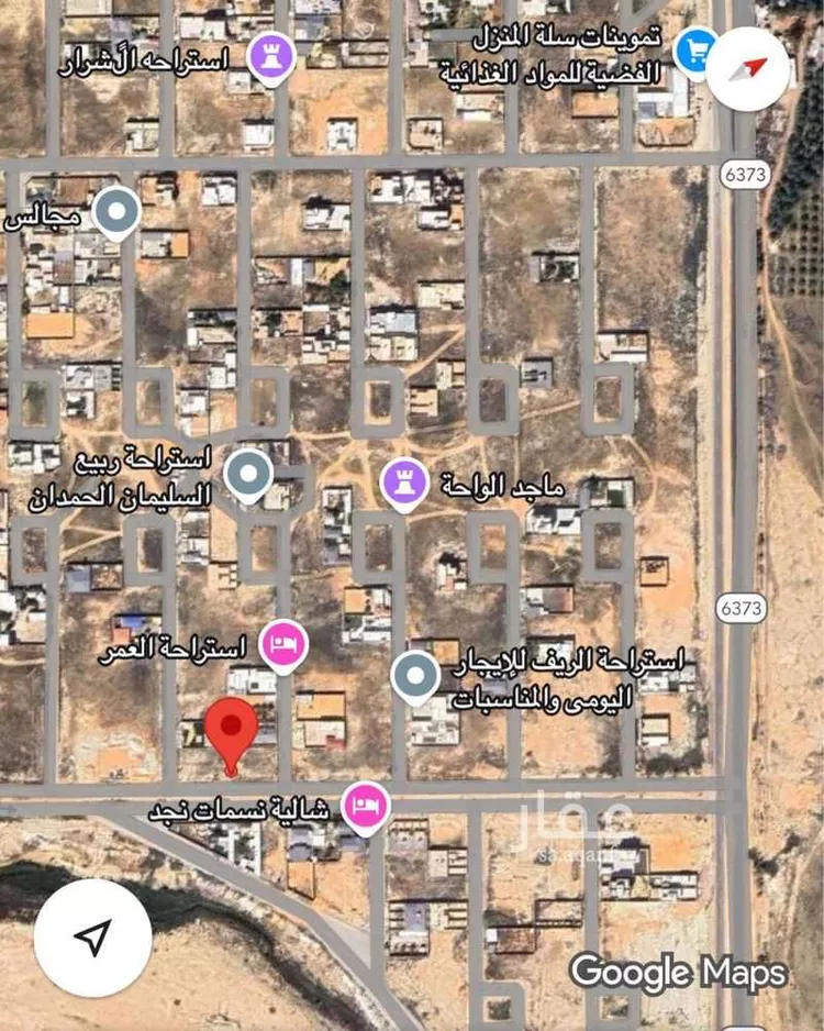 أرض للبيع في شارع كعب بن مالك, حي الواحة, مدينة عنيزة, منطقة القصيم