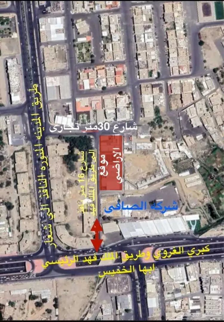 أرض للبيع في شارع عبد الرحمن بن حميد بن عمرو, حي طيبة, مدينة خميس مشيط, منطقة عسير صورة 2