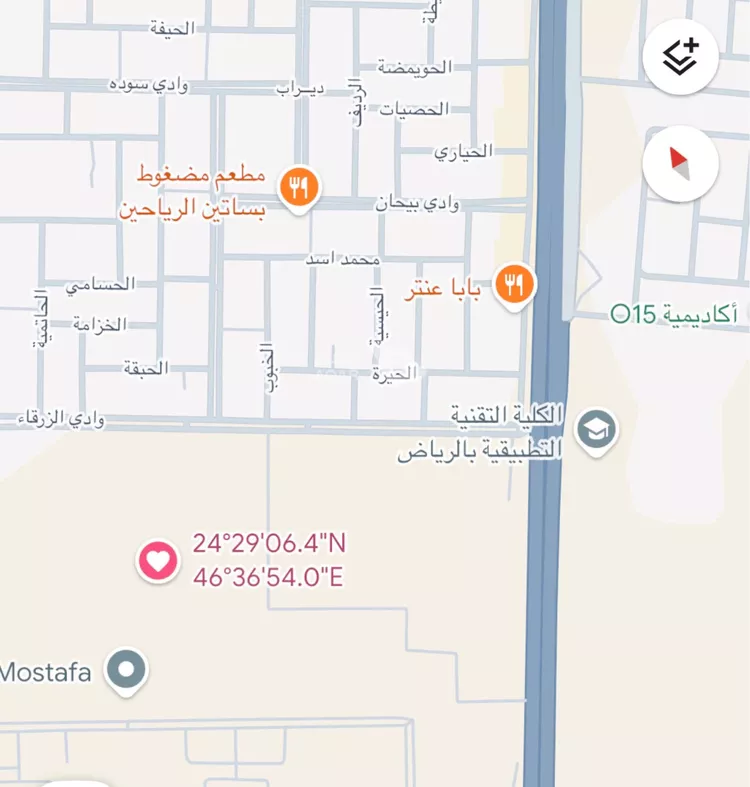 أرض للبيع في شارع وادي الزرقاء, حي ضاحية نمار, مدينة الرياض, منطقة الرياض صورة 3