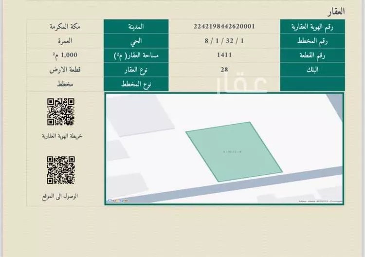 أرض للبيع في شارع محمد أبو جعفر, حي العمرة, مدينة مكة المكرمة, منطقة مكة المكرمة