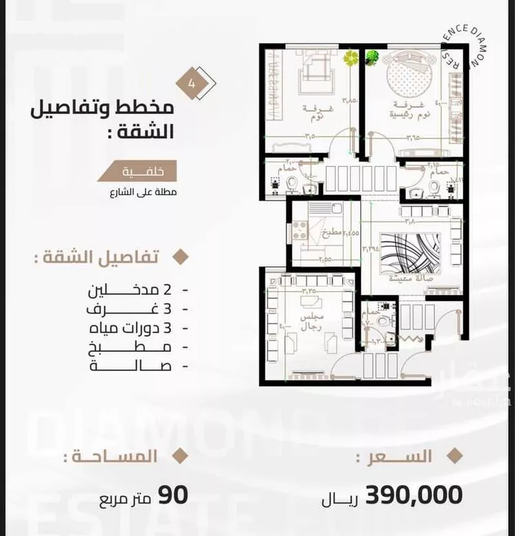 شقة للبيع في شارع ثوبان النبوى رضى الله عنه, حي بطحاء قريش, مدينة مكة المكرمة, منطقة مكة المكرمة صورة 5