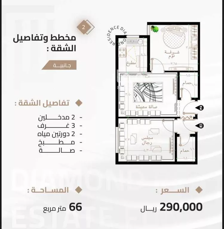 شقة للبيع في شارع شارع ثوبان النبوى رضى الله عنه, حي بطحاء قريش, مدينة مكة المكرمة, منطقة مكة المكرمة صورة 3