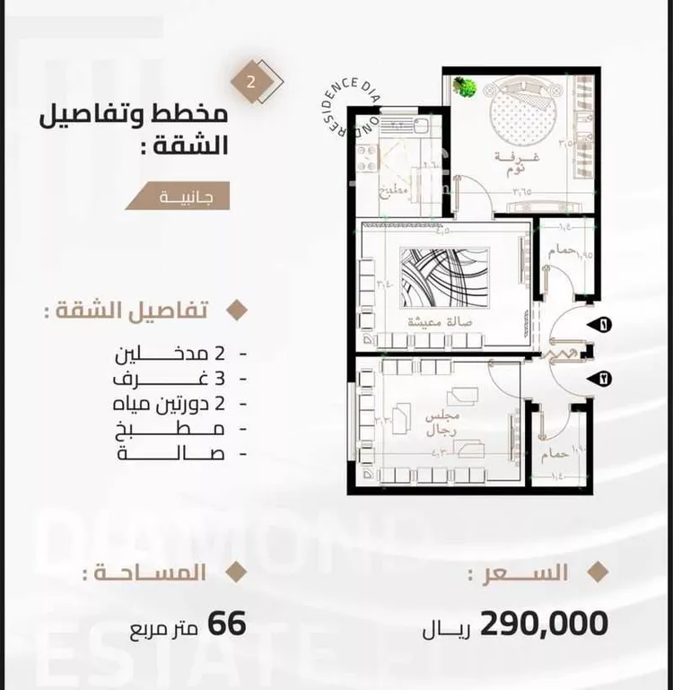 شقة للبيع في شارع شارع عتاب إبن أسيد رضى الله عنه, حي بطحاء قريش, مدينة مكه المكرمه, منطقة مكة المكرمة صورة 3