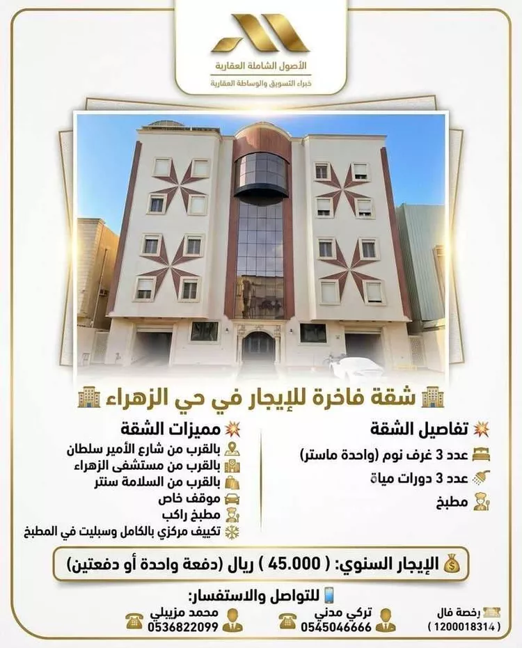 Apartment for Rent in Jeddah Az Zahra