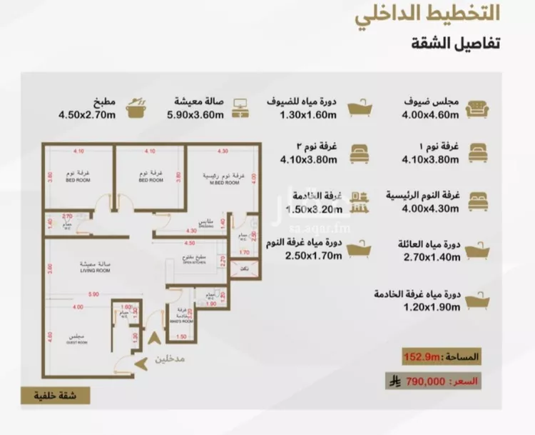 شقة للبيع في شارع خليص, حي السلامة, مدينة جدة, منطقة مكة المكرمة صورة 4