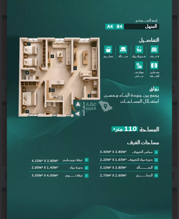 شقة للبيع في شارع احمد بن عيسى الرومي, حي الفيحاء, مدينة جدة, منطقة مكة المكرمة