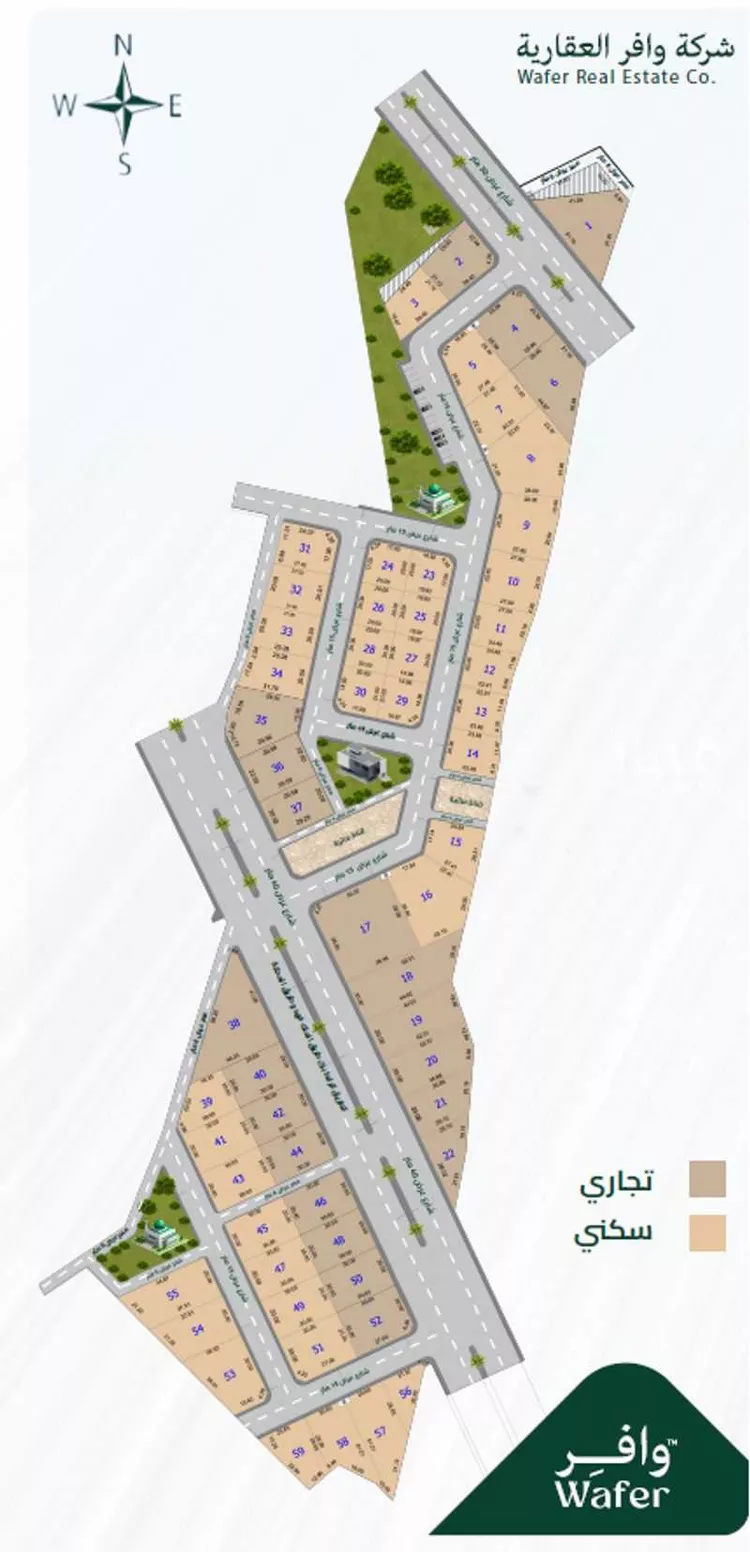 أرض للبيع في شارع طريق 30, حي الزهور, مدينة أبها, منطقة عسير