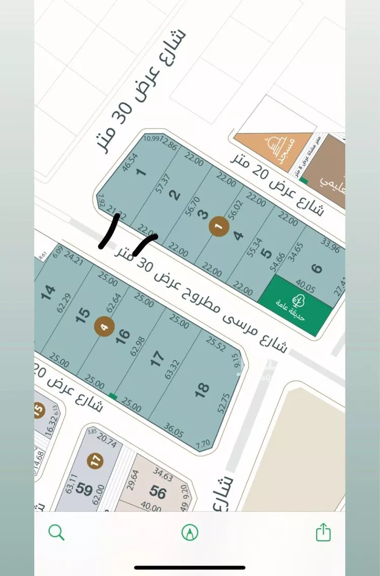 أرض للبيع في شارع الغرة, حي ظهرة لبن, مدينة الرياض, منطقة الرياض صورة 3