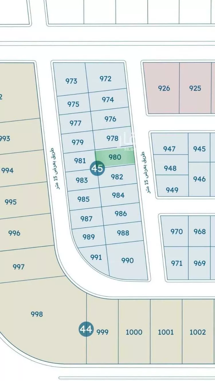 أرض للبيع في شارع شارع شرقي 15, حي الخلود, مدينة بريده, منطقة القصيم