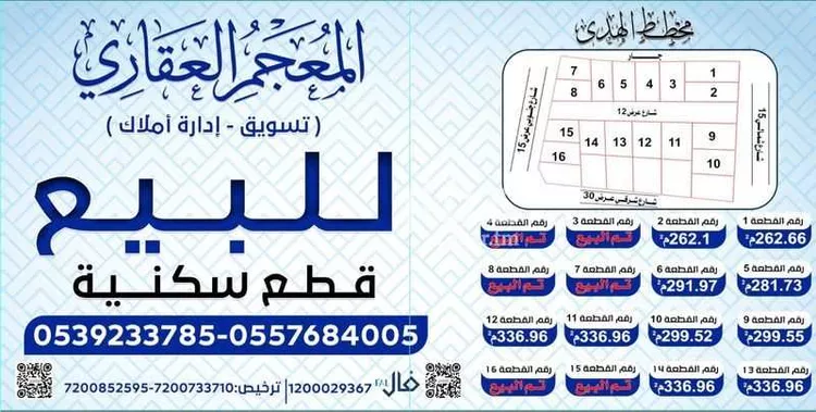 أرض للبيع في شارع النجاشي, حي الشفق, مدينة بريدة, منطقة القصيم صورة 2