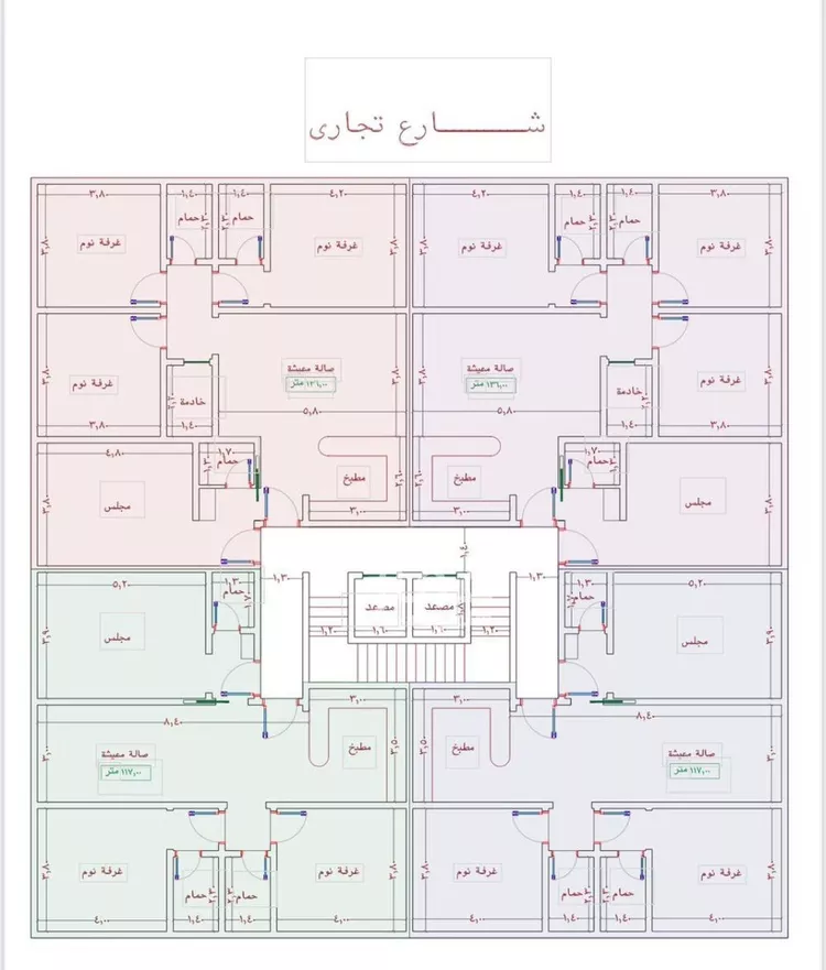 شقة للبيع في شارع السامر, حي الواحة, مدينة جدة, منطقة مكة المكرمة