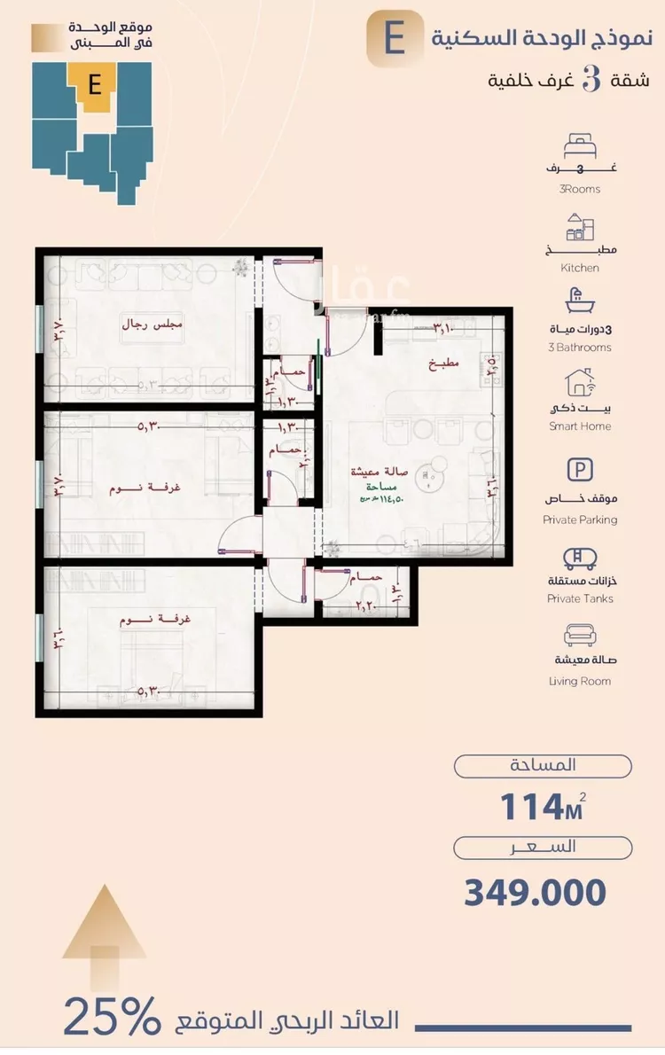 Apartment for Sale in Jeddah Al Yaqout