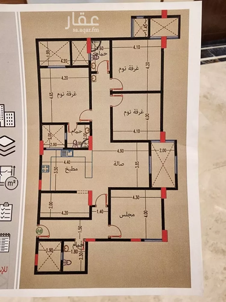 شقة للإيجار في شارع رقم 32, حي المونسية, مدينة الرياض, منطقة الرياض 10