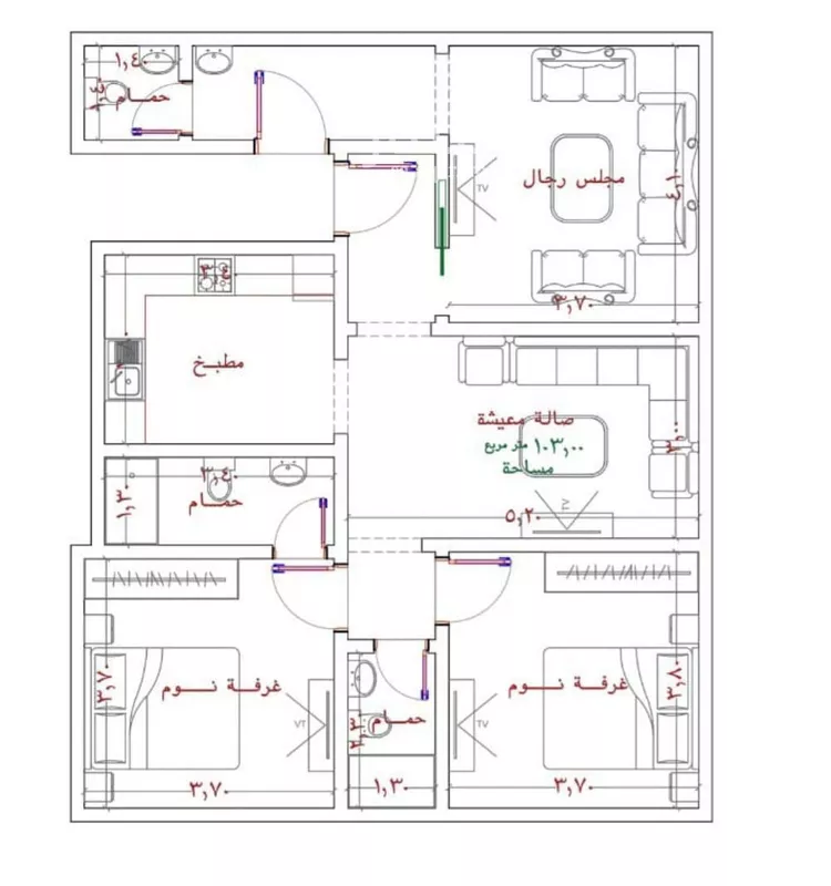 شقة للبيع في شارع الحارث الطائي, حي الربوة, مدينة جدة, منطقة مكة المكرمة صورة 2