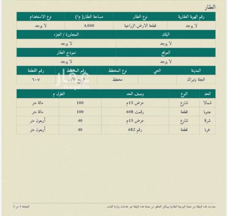 Land for Sale in Al Muzahimiyah Al GhatGhat