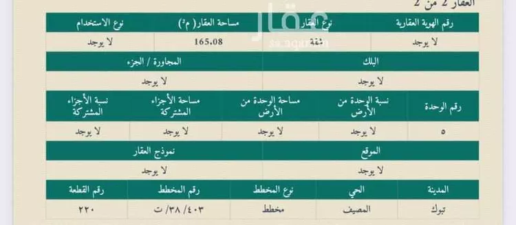 Apartment for Sale in Tabuk Al Masif