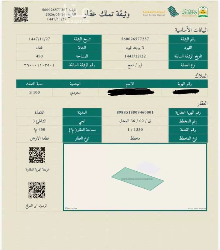 أرض للبيع في شارع 21578131, حي الشاطئ 3, مدينة القنفذة, منطقة مكة المكرمة صورة 2