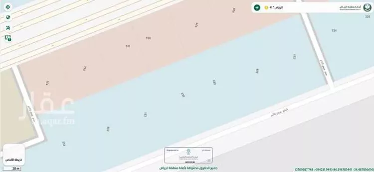 أرض للبيع في شارع أبي عاصم الشيباني, حي المصفاة, مدينة الرياض, منطقة الرياض صورة 2
