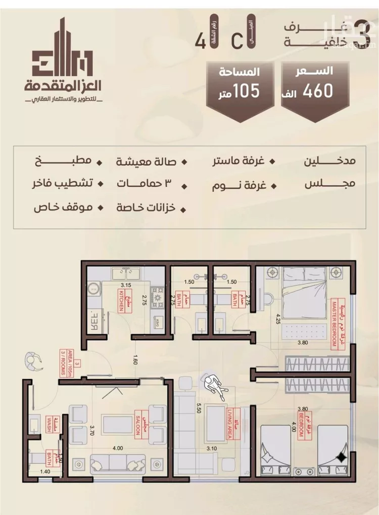 شقة للبيع في شارع شجاع بن وهب, حي السلامة, مدينة جدة, منطقة مكة المكرمة صورة 2