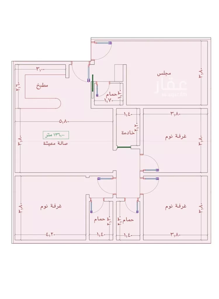 شقة للبيع في شارع السامر, حي الواحة, مدينة جدة, منطقة مكة المكرمة صورة 3