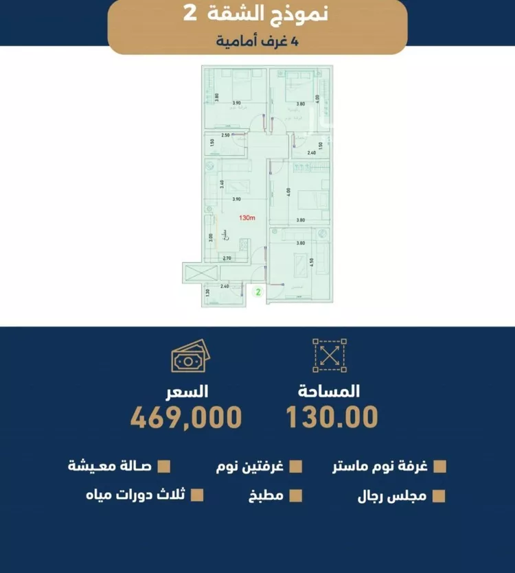 شقة للبيع في شارع الموسى , حي حكومي1, مدينة جدة, منطقة مكة المكرمة صورة 2