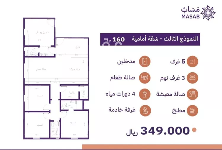 شقة للبيع في شارع عبيد بن ابي مريم, حي الريان, مدينة جدة, منطقة مكة المكرمة صورة 3