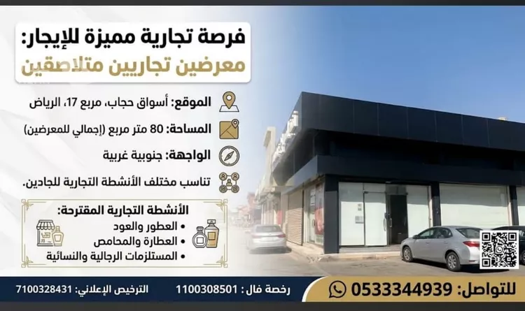 محل للإيجار في شارع ممر12, حي النسيم الغربي, مدينة الرياض, منطقة الرياض