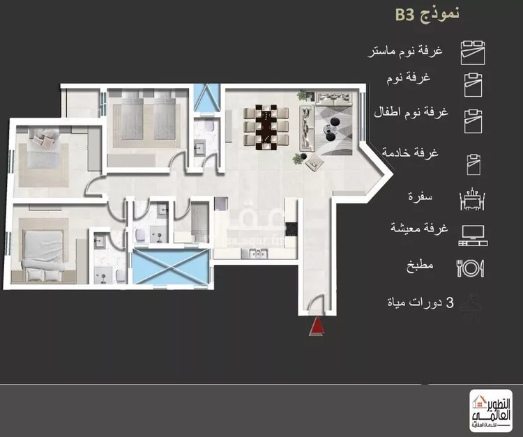 شقة للبيع في حي البحر, مدينة الخبر, المنطقة الشرقية