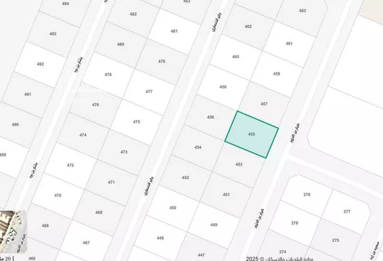 أرض للبيع في شارع ضرار بن الازور ، حي الربيع ، النعيرية ، النعيرية صورة 2