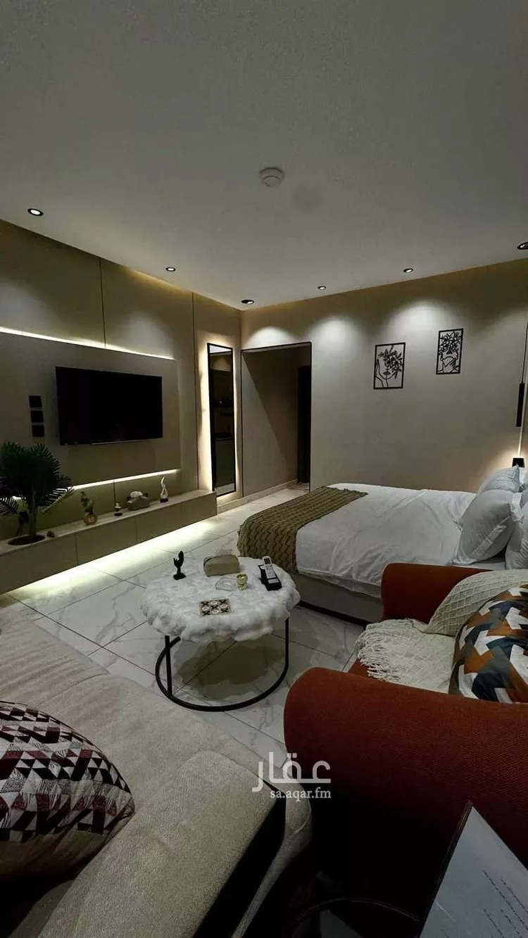 استديو مفروش للحجز في شارع تمير ، حي المروج ، الرياض ، منطقة الرياض