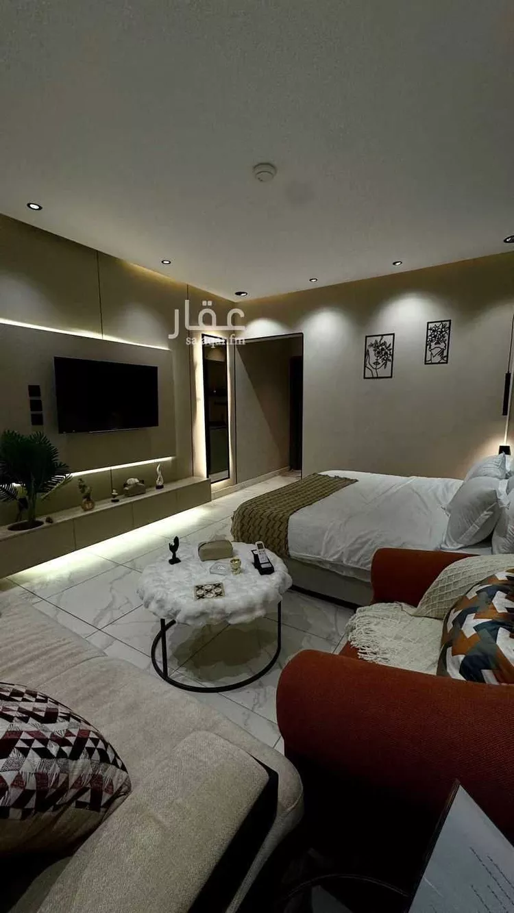 استديو مفروش للحجز في شارع تمير ، حي المروج ، الرياض ، منطقة الرياض