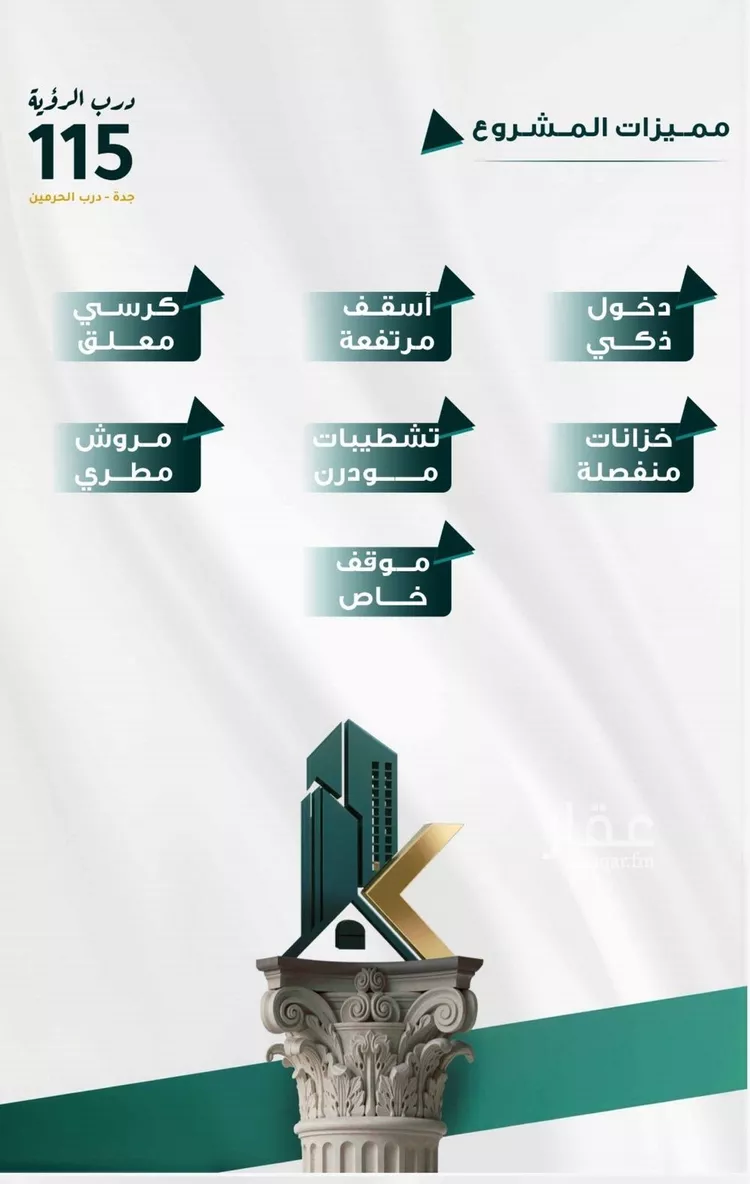 شقة للبيع في شارع ابو ذر الغفاري, حي الفيحاء, مدينة جدة, منطقة مكة المكرمة صورة 3