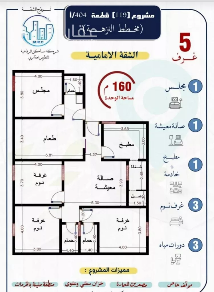 شقة للبيع في شارع محمد بن اسعد العظم, حي النزهة, مدينة جدة, منطقة مكة المكرمة