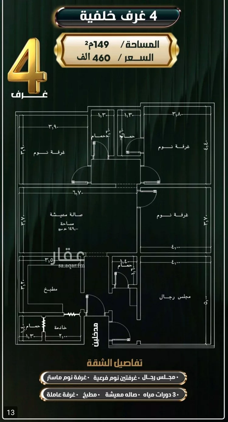 شقة للبيع في شارع إبراهيم الأحدب, حي النزهة, مدينة جدة, منطقة مكة المكرمة