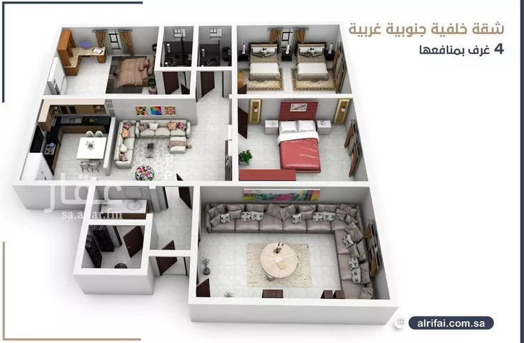 شقة للبيع في شارع محمد علي مغربي, حي الروضة, مدينة جدة, منطقة مكة المكرمة صورة 3